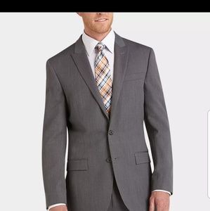 Egara Medium Gray Slim Fit Suit Separates Coat